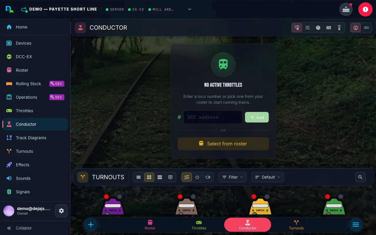 Conductor on desktop