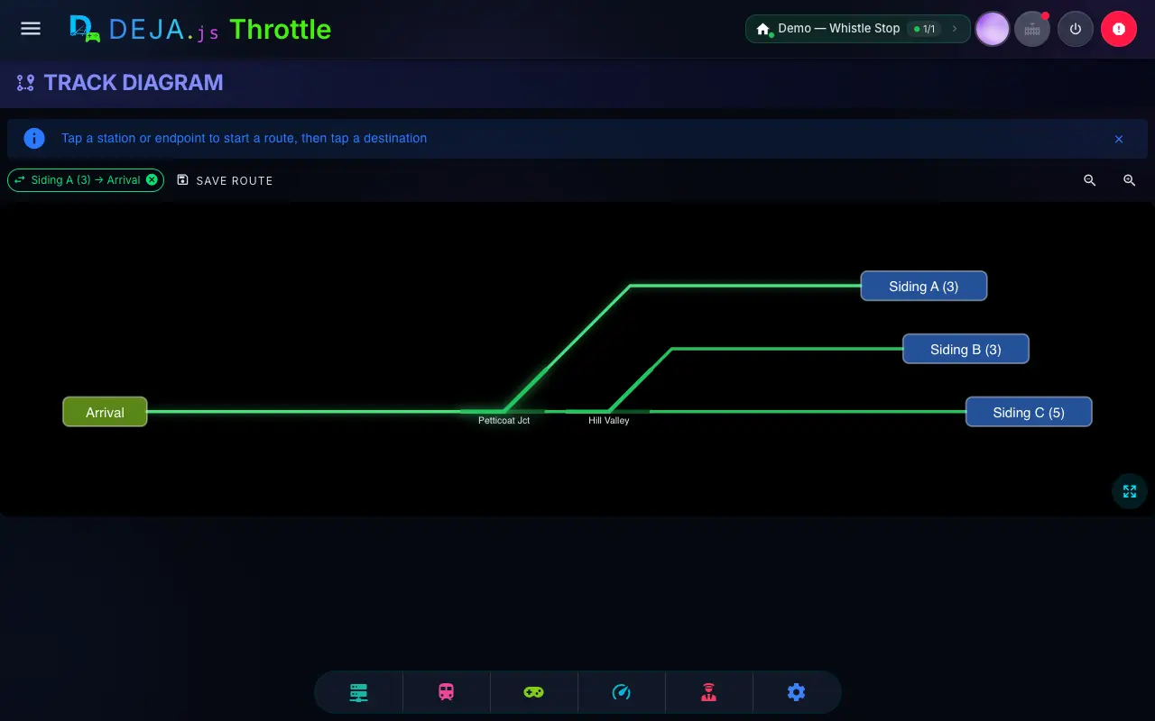 A track diagram