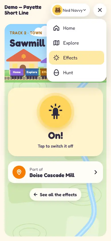 The guest menu
