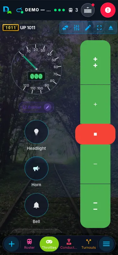 The phone pad — Light, Horn, Bell and More functions